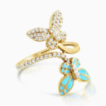 Butterfly Ring With Enamel - Image 2