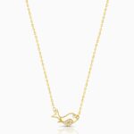 Fish Necklace with Zircon