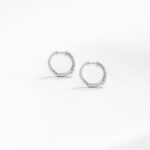 Diamond Hoop studs - Image 2
